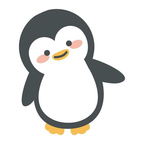 Cute Adorable Penguin Cartoon Doodle 28897364 Vector Art At Vecteezy