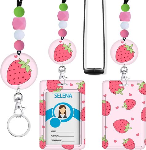 Amazon Teacher Lanyard For Id Badges And Keys Cute Safety