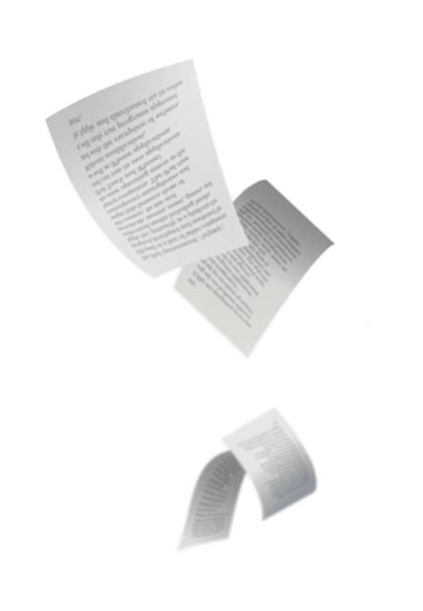 Flying Paper Png Download