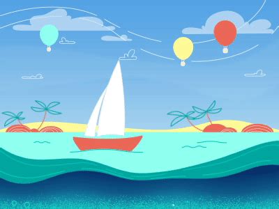 Dribbble - beach_gif.gif by Dina Mohy