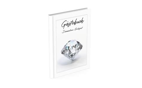 Gästebuch Diamantene Hochzeit Hardcover Fester Einband Zum