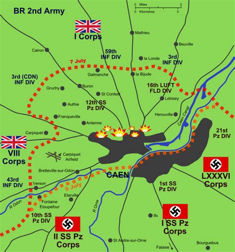 A Fragmented Military History 1940-1945: The Bombing Of Caen - 7th July 1944