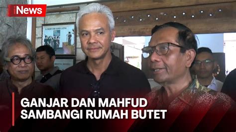 Momen Ganjar Dan Mahfud Sambangi Rumah Butet Di Bantul Sempat Bahas