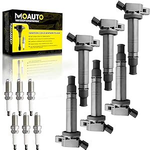 Amazon MOAUTO Set Of 6 Ignition Coils Pack UF495 90919 02248 6