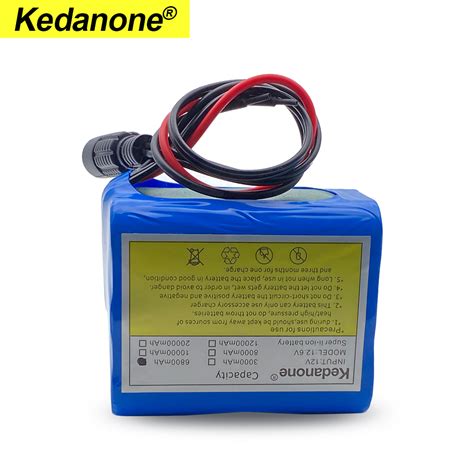 12v 6800 Mah Batteri 18650 Li Ion 6 8 Ah Oppladba Grandado