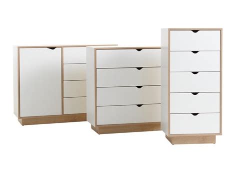 Commode Mammen Tiroirs Porte Blanc Ch Ne Jysk