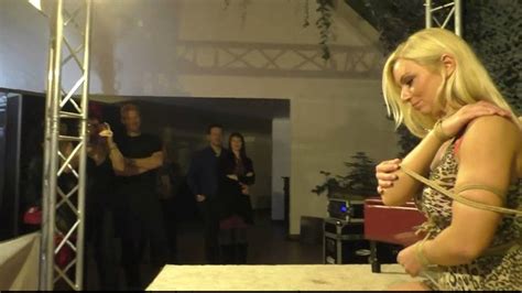 On Bondage Escape Challenge In Vienna Super Sexy Dany Blonde Tied By Lena King Part