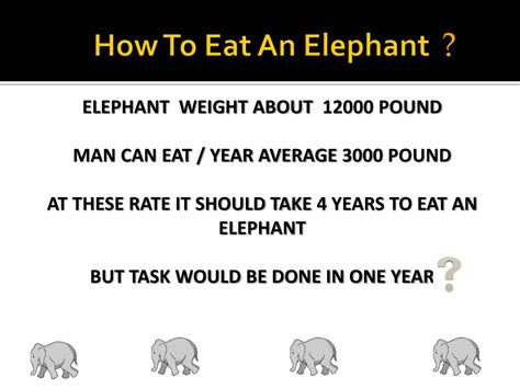 Ppt How To Eat An Elephant Powerpoint Presentation Free Download