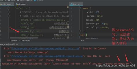 Django Connected Mysql Given Djangodbutilsoperationalerror 1045 Access Denied For User