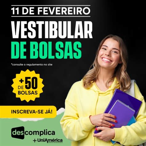 Mais de 50 vagas disponíveis no Vestibular de Bolsas da Descomplica