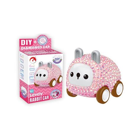 Wholesale 6 colors Children Diamonds And Lights DIY Toy Car