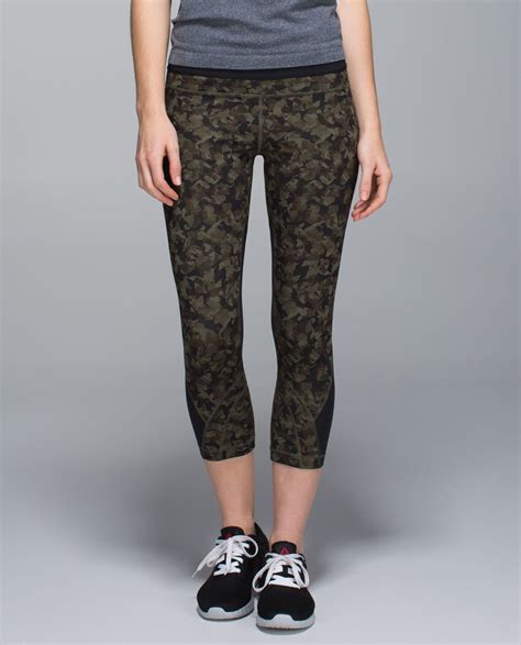 Lululemon Run Inspire Crop II Full On Luxtreme Mesh Mystic Jungle