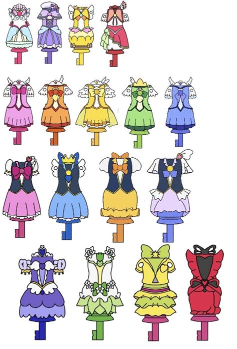 Precure Outfits As Dress Up Keys Fandom