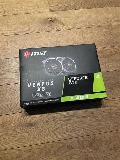 Karta graficzna MSI gtx 1660 super ventus xs oc edition nowa Kraków