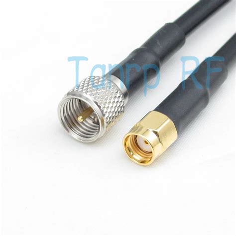 Free Shipping Mini Uhf Male Plug To Rp Sma Male Connector Feet Rg