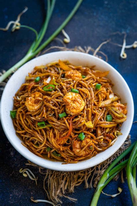 Shrimp Chow Mein Noodles Recipe Whiskaffair