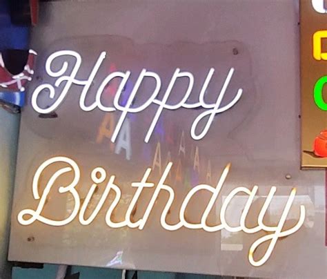 Happy Birthday Neon LED Sign Board At Rs 100 Square Inch Bhosari