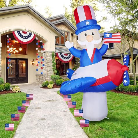 Hoojo 8 Ft Height Patriotic Decor Inflatables 4th India Ubuy