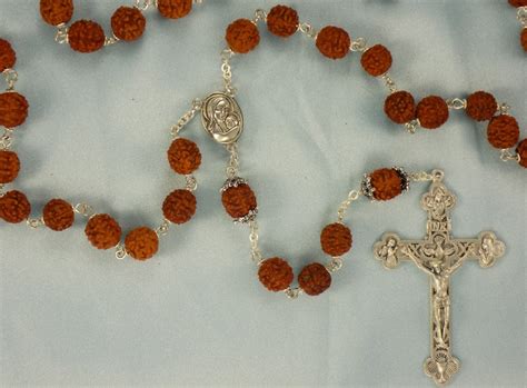 Rudraksha Rosary Natural Rudraksha Beads Soil From Jerusalem Holy