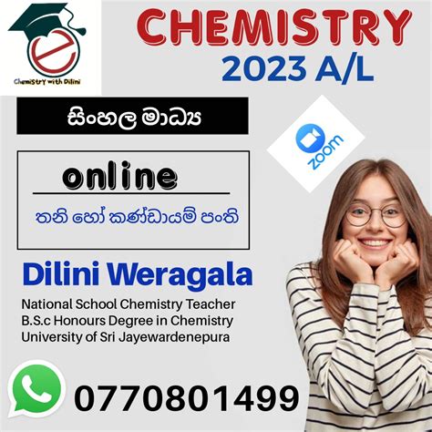 Chemistry Online Class 2023 A L Chemistry A L Science Local