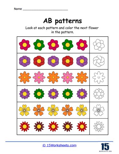 Ab Patterns Worksheets 15