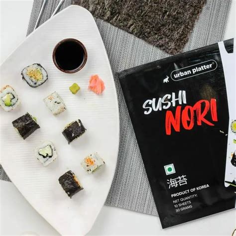 Urban Platter Sushi Nori Sheets Roasted Seaweed Laver Grams