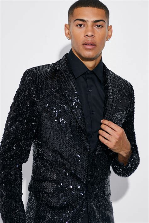 Skinny Single Breasted Sequin Suit Jacket Atelier Yuwa Ciao Jp