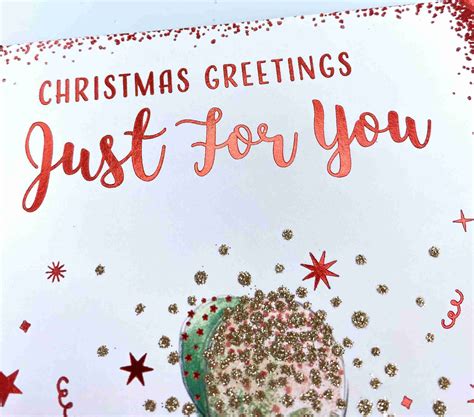 Christmas Greetings Slim Card Cardmarkets