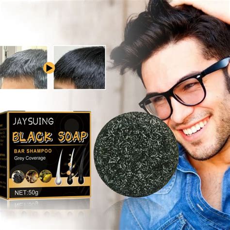 G Soap Hair Darkening Shampoo Bar Repair Gray White Hair Color Dye