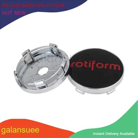 Galansuee 4pcs Rotiform Wheel Hub Cap 60 55mm Clip Rotiform Emblem