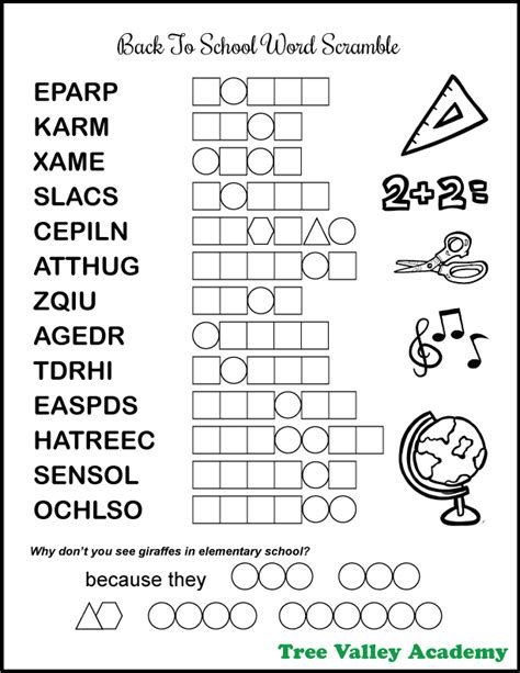 Free Printable Unscramble Words Worksheets Free Printable Templates