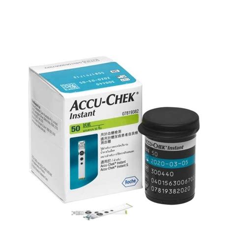 J Healthcare Accu Chek Instant Test Strips 50s 1box With Long Exp