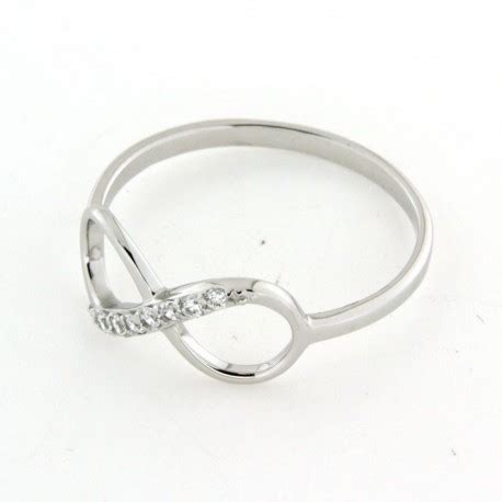 Bague Argent Signe Infini Oxydes