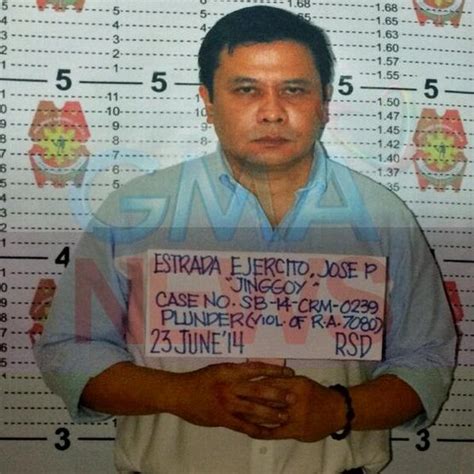 Sen Jinggoy Estradas Mugshot Released Online By Gma News Philnews