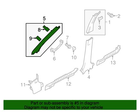 Ford Windshield Pillar Trim Passenger Side Rh L Z