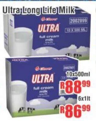 Ultra Long Life Milk 6x1lt Offer At Devland Cash And Carry