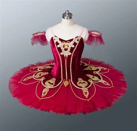 Paquita Burgundy Classical Professional Tutu Gilrs Women Performance