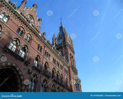 St Pancras Clock Tower stock image. Image of england - 107565603