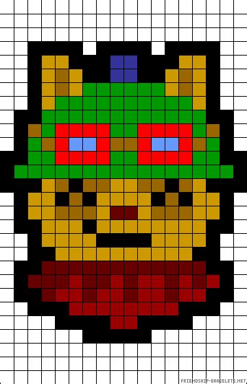 Teemo League Of Legends Perler Bead Pattern Ponto Cruz Grafico