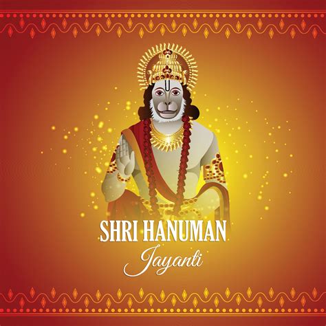 Shri Hanuman Jayanti Indian Festival Background 6952166 Vector Art At