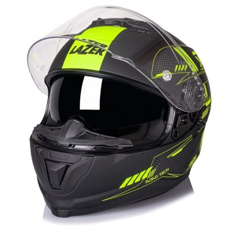 Kask Integralny Lazer Rafale Evo Roadtech Black Yellow Wolfmoto Pl