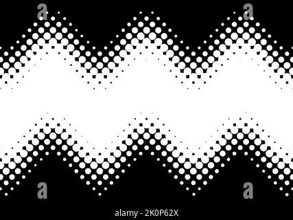 Zigzag Halftone Effect Vector Zig Zag Dots Halftone Pattern For Design