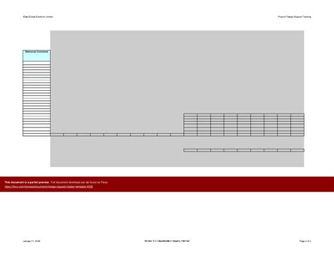 Excel Template Change Request Tracker Template Excel Template Xls