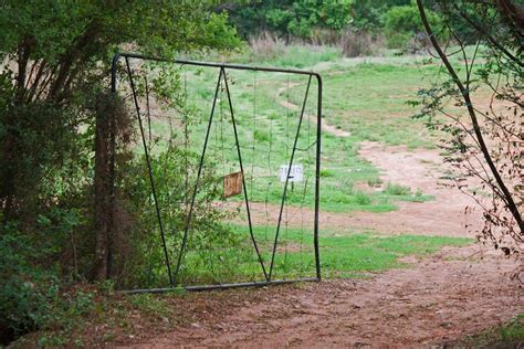 Open Gate On A Nature Trail Stock Photo Image Of Soil Dirt 201573748