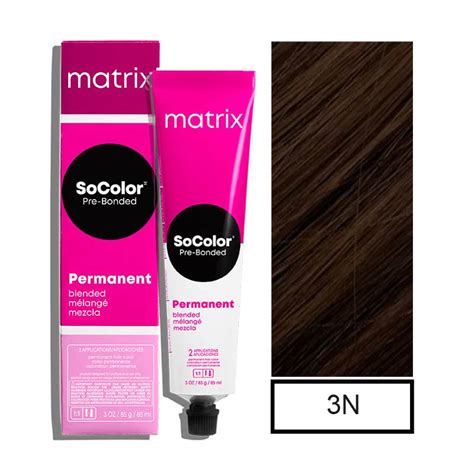 Matrix Socolor Tintura Permanente Castaño Oscuro 3n 90mloxidante