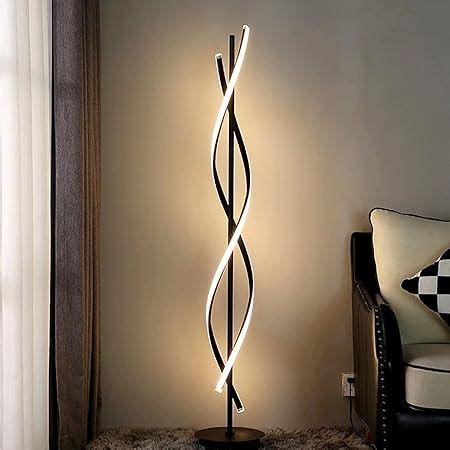 Brightech Twist Floor Lamp Bright Tall Lamp For Offices Modern Led