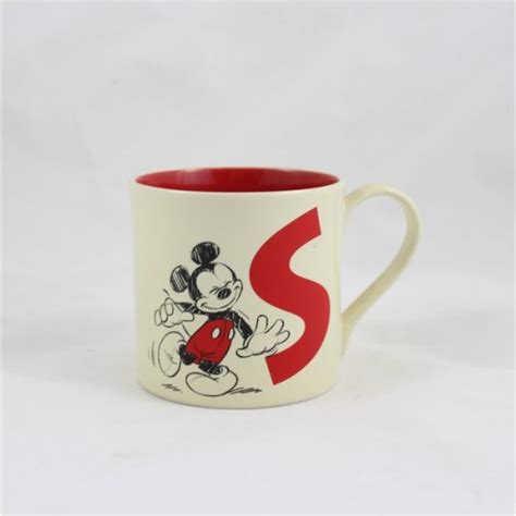 Mug Bd Mickey Disneyland Paris Lettera L Comic Cup Cerami