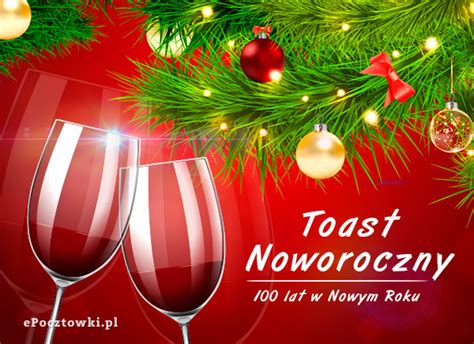 Darmowa kartka elektroniczna Toast noworoczny e Pocztówki