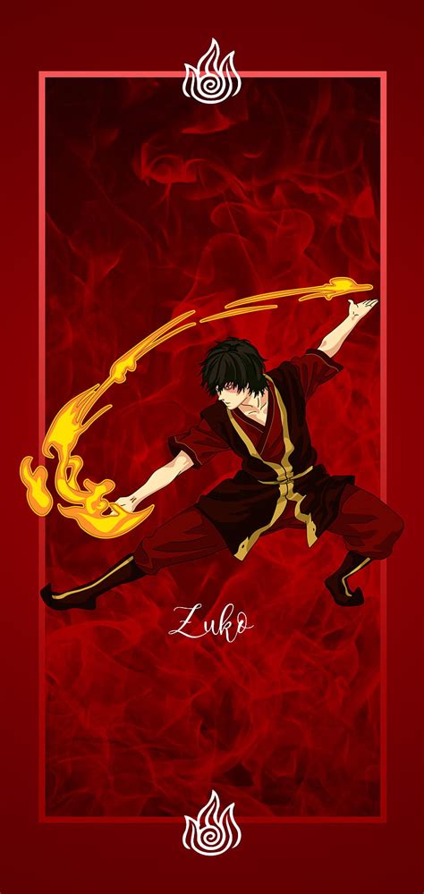 Zuko Atla Avatar Fire Firebender Iroh Prince Red The Last