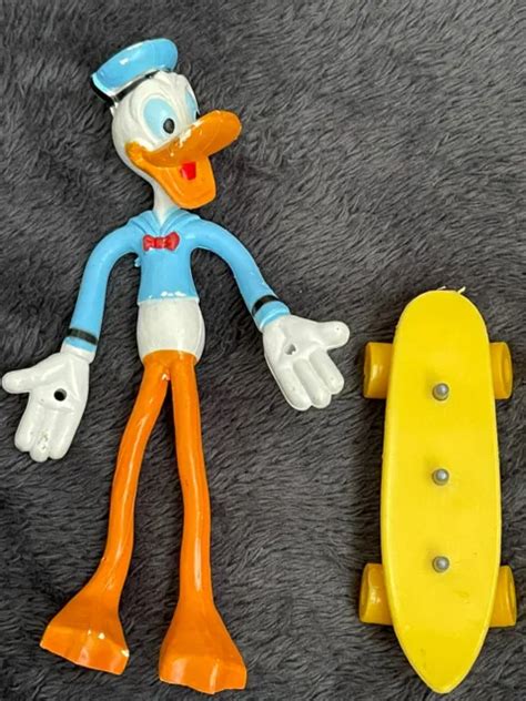 DONALD DUCK GOOFY Skateboard Vintage 1977 Walt Disney Bendable Figure by Gabriel £18.00 ...